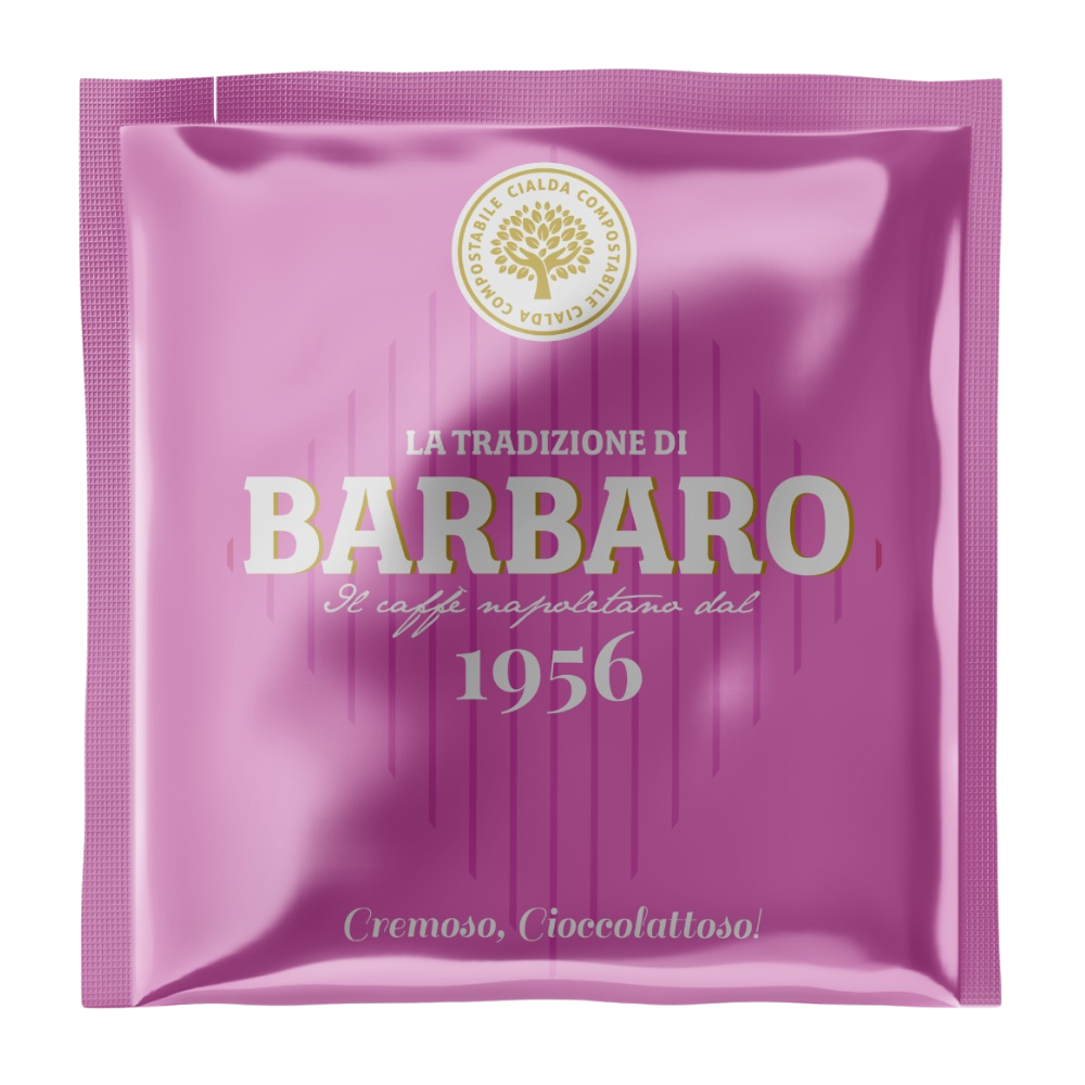 Cialde Caffè Barbaro filtrocarta ESE 44mm - Rosa